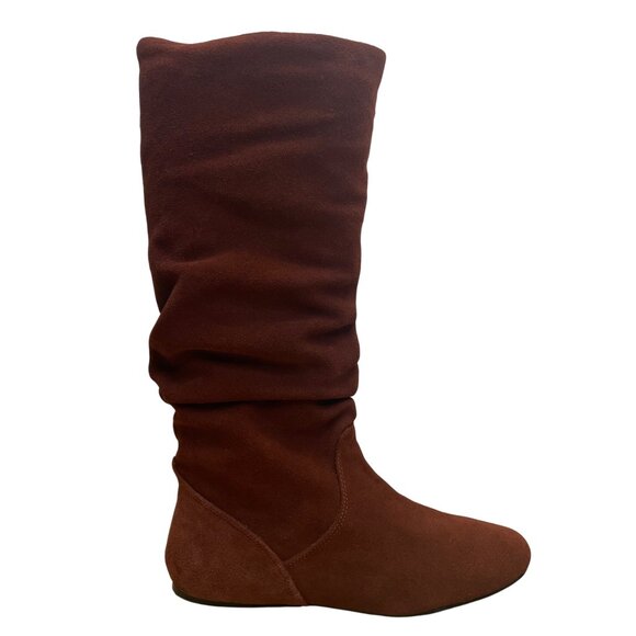 Steve Madden Women’s Brown Leather Tianna Slouch Knee High Boots 9M - Picture 1 of 12